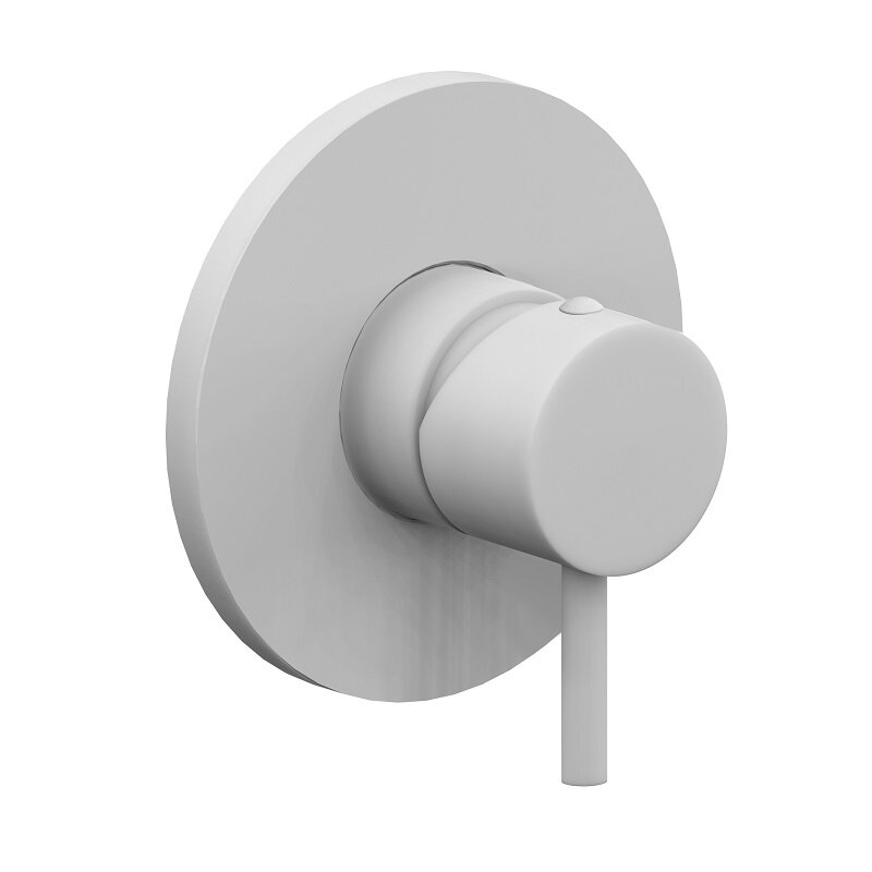 Изображение товара Смеситель Paffoni Light LIG011BO для душа, с внутренней частью, цвет белый матовый