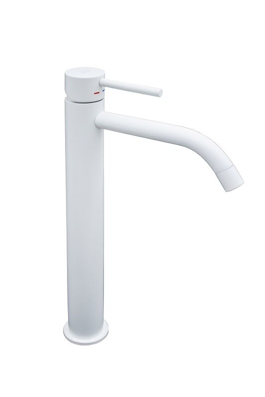 Изображение товара Смеситель Paffoni Light LIG081BO для раковины, без донного клапана, цвет белый матовый