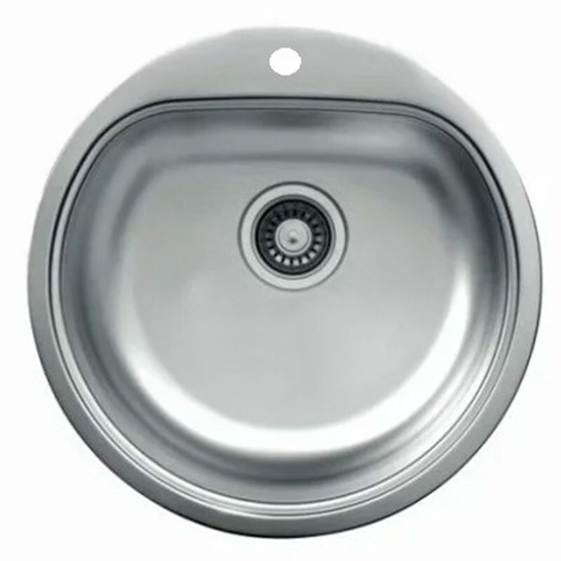 Изображение товара Кухонная мойка из нержавеющей стали TopZero Eclipse ELP510.GT8K, классическая круглая для врезки, 5