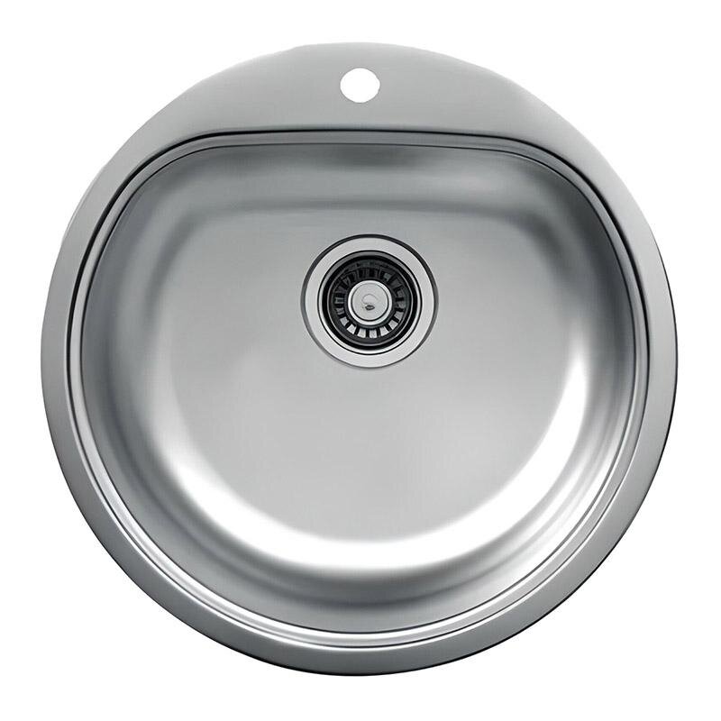 Изображение товара Кухонная мойка из нержавеющей стали TopZero Eclipse ELP510.GT8K, классическая круглая для врезки, 5