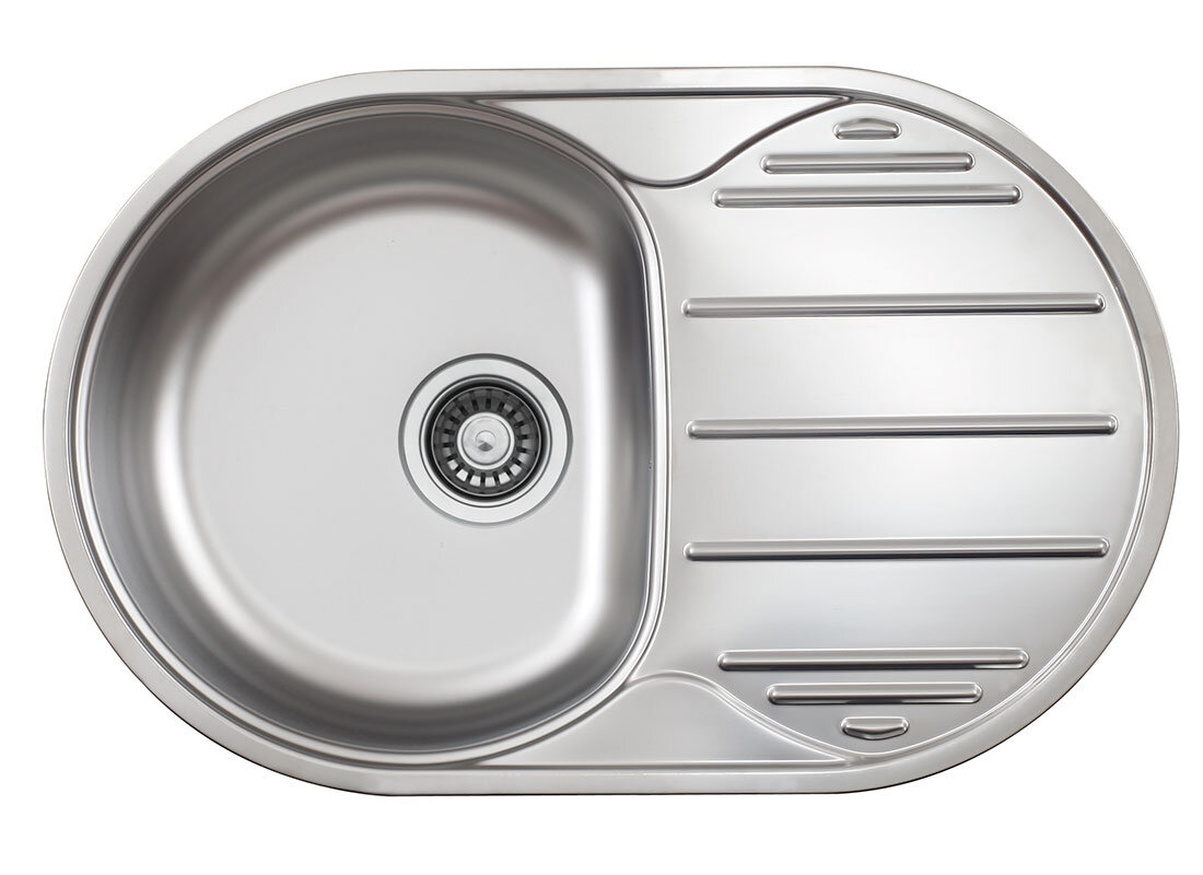 Изображение товара Кухонная мойка TopZero Eclipse 78x50 см из нержавеющей стали с полированной поверхностью
