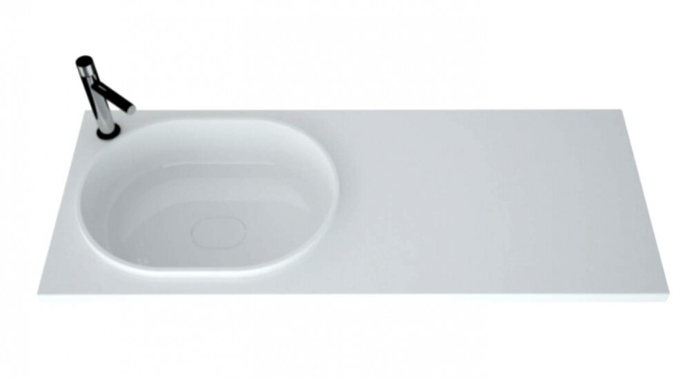 Изображение товара Раковина Andrea Bruks, 120 см, белая, левая