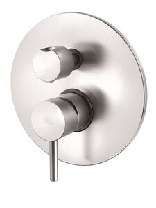 Изображение товара Смеситель Paffoni Light LIG018ST для душа, с внутренней частью, цвет стальной
