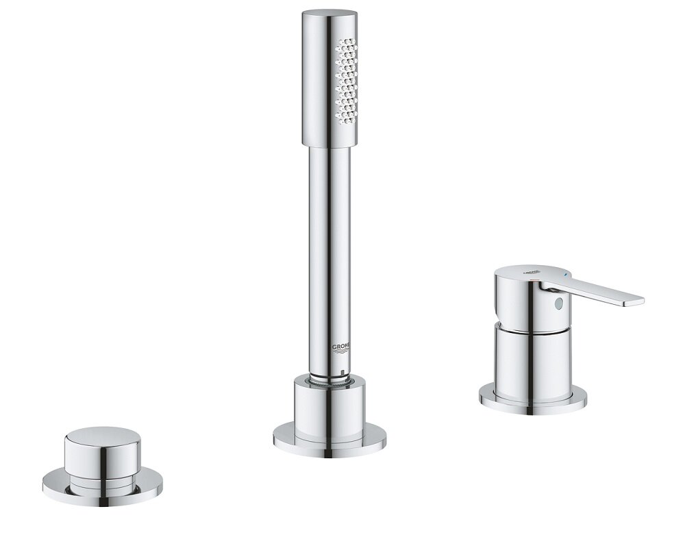 Изображение товара Смеситель для ванны и душа Grohe Lineare New, 19965001, монтаж на борт ванны, хром