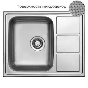 Изображение товара Кухонная мойка TopZero Lotus LTL615.500.GT8K, хром