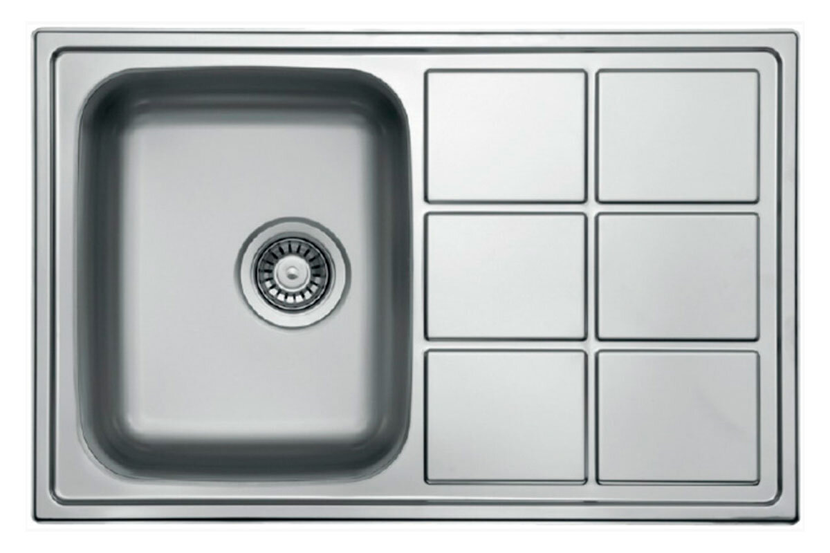 Изображение товара Кухонная мойка TopZero Lotus LTP780.500.GT8K нержавеющая сталь оборачиваемая