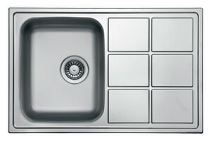 Изображение товара Кухонная мойка TopZero Lotus LTP780.500.GT8K нержавеющая сталь оборачиваемая