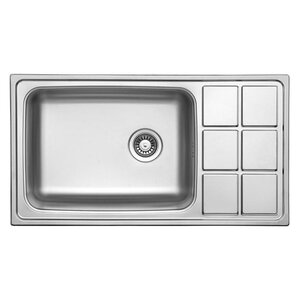 Изображение товара Кухонная мойка TopZero Lotus LTP915.500.GT8K, хром