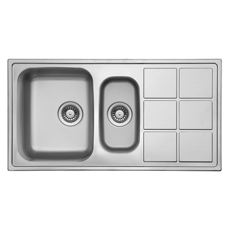 Изображение товара Кухонная мойка TopZero Lotus LTP950.500.15.GT8K нержавеющая сталь 95x51 см оборачиваемая