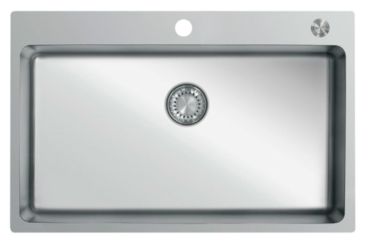 Изображение товара Кухонная мойка TopZero Micro ME790.500.GT10K 79х50 см из нержавеющей стали