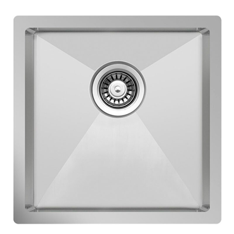 Изображение товара Кухонная мойка TopZero TNL 44х44 см из нержавеющей стали, угловая, полированная