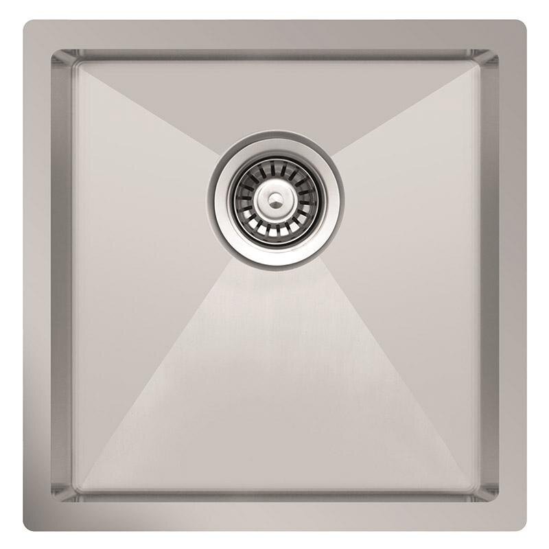 Изображение товара Кухонная мойка TopZero TNL 44х44 см из нержавеющей стали, угловая, полированная