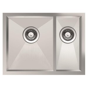 Изображение товара Мойка кухонная  TopZero TNL340.70.30 12K L, 57 х 44 см, чаша слева, нержавеющая сталь