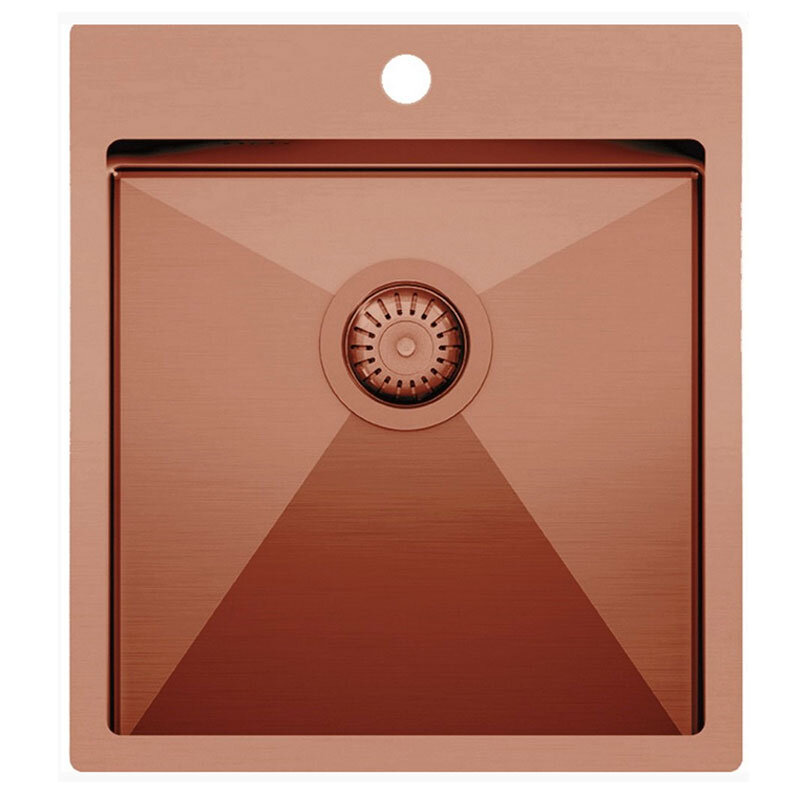 Изображение товара Кухонная мойка TopZero ColorX 45х50 см, медный цвет, нержавеющая сталь