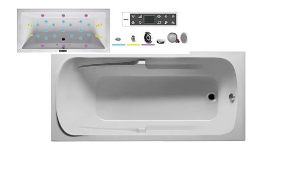 Изображение товара Гидромассажная ванна Riho Future 190x90 см BLISS2 акриловая встраиваемая