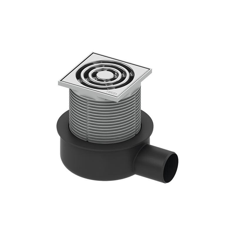 Изображение товара Дренажный трап низкий TECEdrainpoint S 50 с решеткой из нержавеющей стали