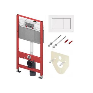 Изображение товара Инсталляция для унитаза TECE Base 9400413, клавиша смыва TECEnow белая