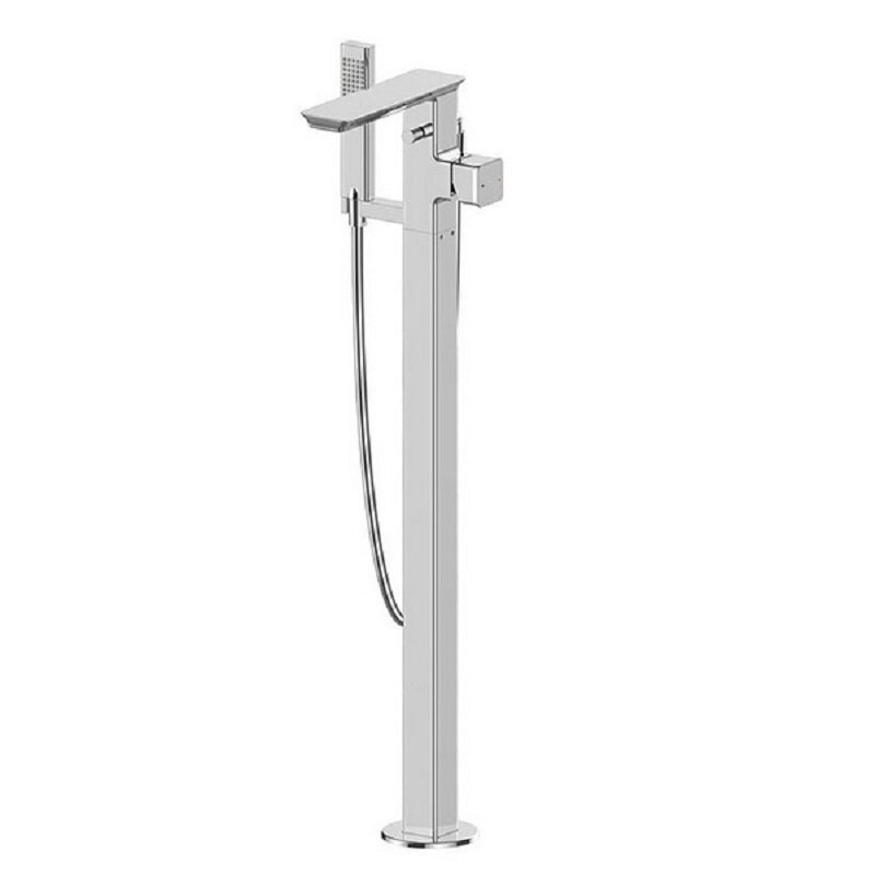 Изображение товара Напольный смеситель для ванны Bravat Phillis F656101C-B3-ENG хром Германия
