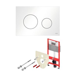 Изображение товара Инсталляция для унитаза TECE Base K440920, клавиша смыва TECEloop белая