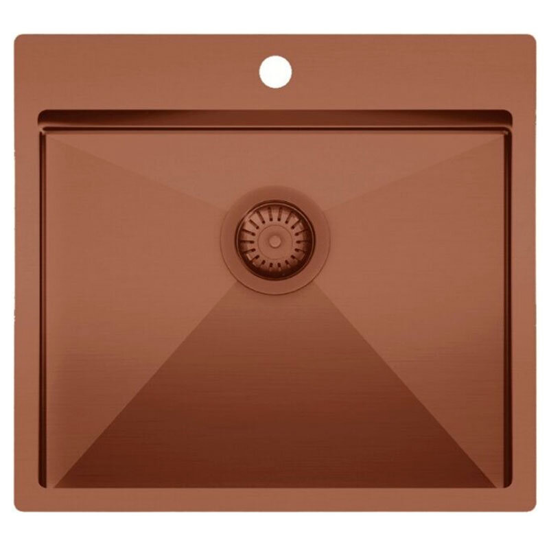 Изображение товара Кухонная мойка TopZero ColorX TNL550.505 Matt Gold Rose 55х50 см, цвет: матовая медь Изображение товара Кухонная мойка TopZero ColorX TNL550.505 Matt Gold Rose 55х50 см, цвет: матовая медь