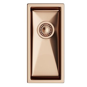 Изображение товара Кухонная мойка TopZero ColorX TNL 171 Gold Rose медь 21х44 см угловая