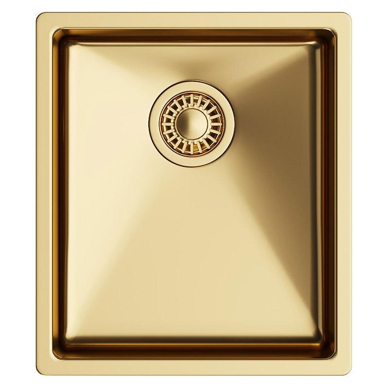 Изображение товара Кухонная мойка TopZero ColorX TNL 340 Gold 38 х 44 см, золото Изображение товара Кухонная мойка TopZero ColorX TNL 340 Gold 38 х 44 см, золото