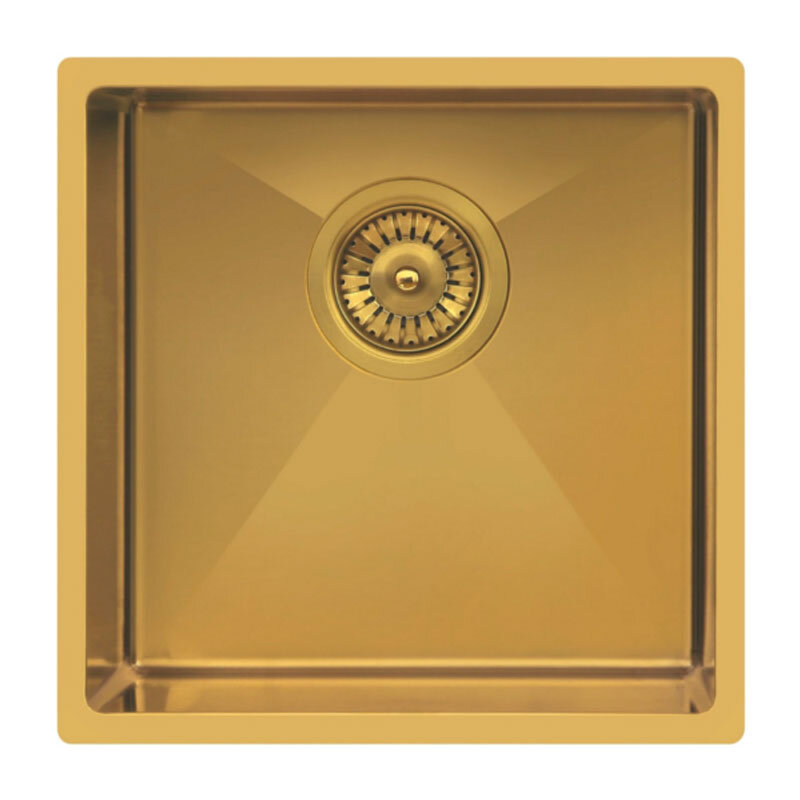 Изображение товара Кухонная мойка TopZero ColorX TNL 400 Gold 44х44 см нержавейка Турция