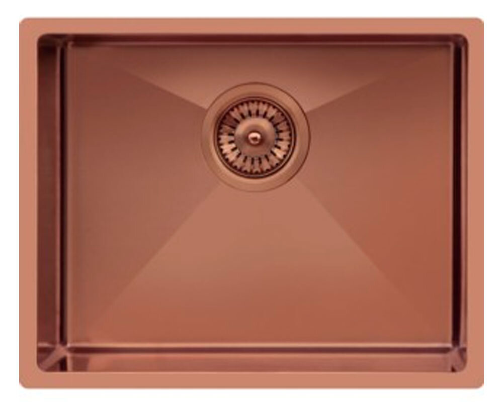 Изображение товара Кухонная мойка TopZero ColorX TNL 500 Gold Rose 55х45 см из нержавейки медь
