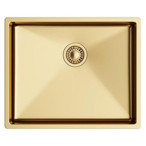 Изображение товара Кухонная мойка TopZero ColorX TNL 500 Gold 55 х 45 см, с PVD покрытием, золото