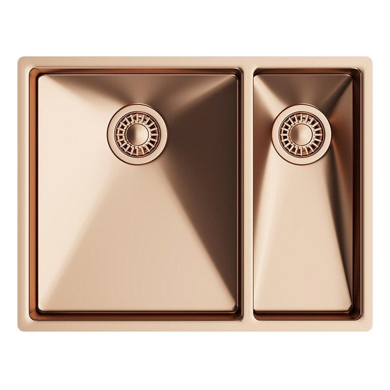 Изображение товара Кухонная мойка TopZero ColorX TNL340.30.70 Gold Rose 56х43 см медь нержавеющая сталь