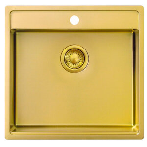Изображение товара Кухонная мойка TopZero ColorX 55х50 см золото из нержавеющей стали