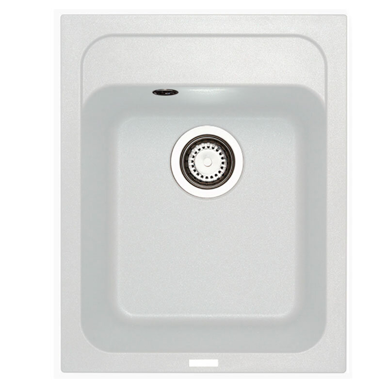Изображение товара Кухонная мойка TopZero Bonnie Ice 40х50 см белая искусственный гранит