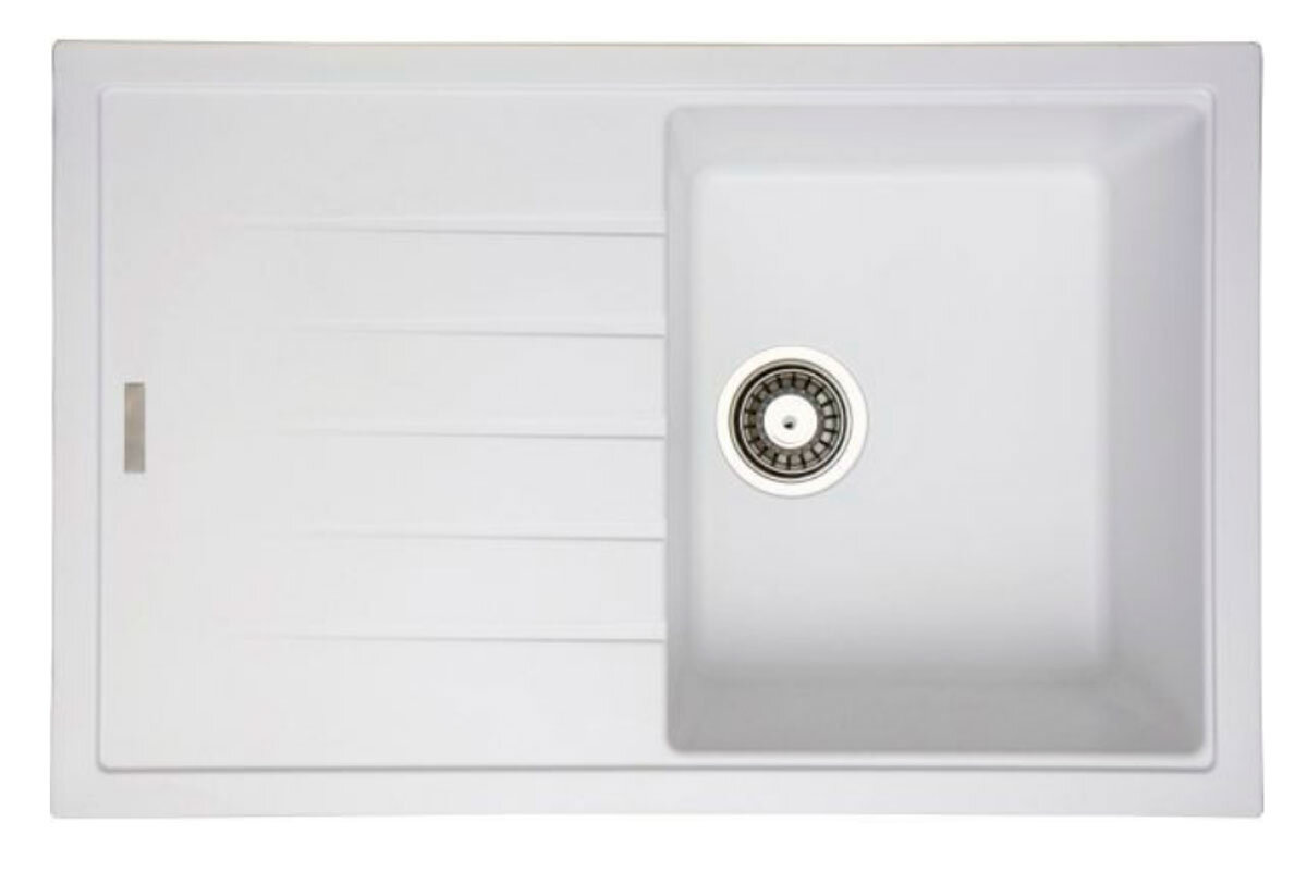 Изображение товара Кухонная мойка TopZero Juliet Ice 78х50 см белая нержавеющая сталь Турция