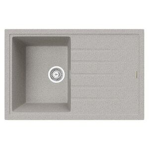 Изображение товара Кухонная мойка TopZero Juliet 780.500-47 Smoke 78 х 50 см, серая