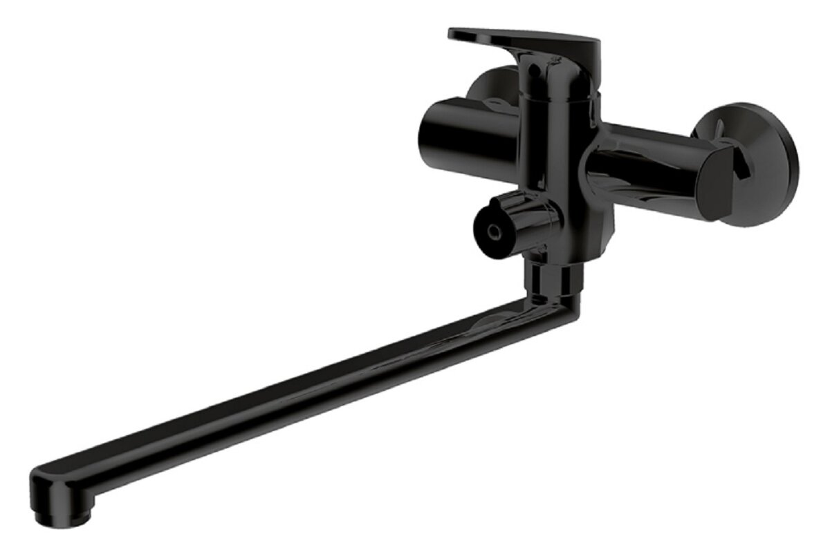 Изображение товара Смеситель Bravat Eler F6191238BM-01L-RUS для ванны и душа, черный