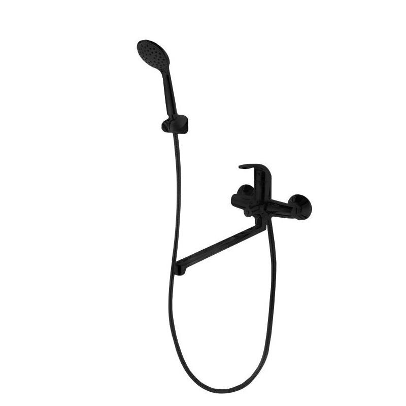 Изображение товара Смеситель Bravat Fit Black F6135188BM-LB-RUS для ванны и душа