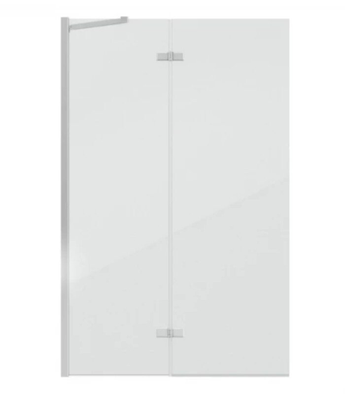 Изображение товара Шторка на ванну Bravat Alfa 100x150 см закаленное стекло хром профиль Германия