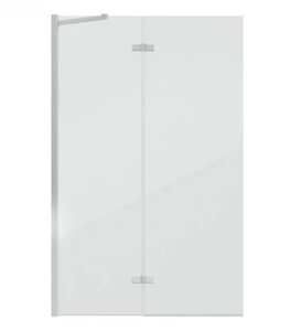 Изображение товара Шторка на ванну Bravat Alfa 100 x 150 см, стекло прозрачное, профиль хром, BG100.5212A