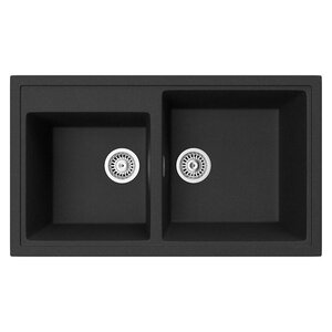 Изображение товара Кухонная мойка TopZero Demi 860.500.20-10 Cosmos 86 х 50 см, черная