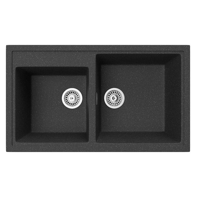 Изображение товара Кухонная мойка TopZero Demi 860.500.20-40 Galaxy 86 х 50 см, графит