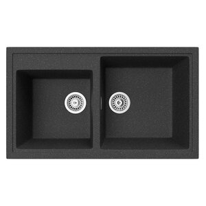 Изображение товара Кухонная мойка TopZero Demi 860.500.20-40 Galaxy 86 х 50 см, графит