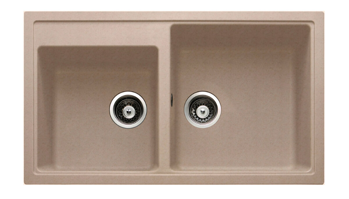 Изображение товара Кухонная мойка TopZero Demi Beach 86х50 см коричневая искусственный гранит