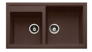 Изображение товара Кухонная мойка TopZero Demi Chocolate 86х50 см искусственный гранит