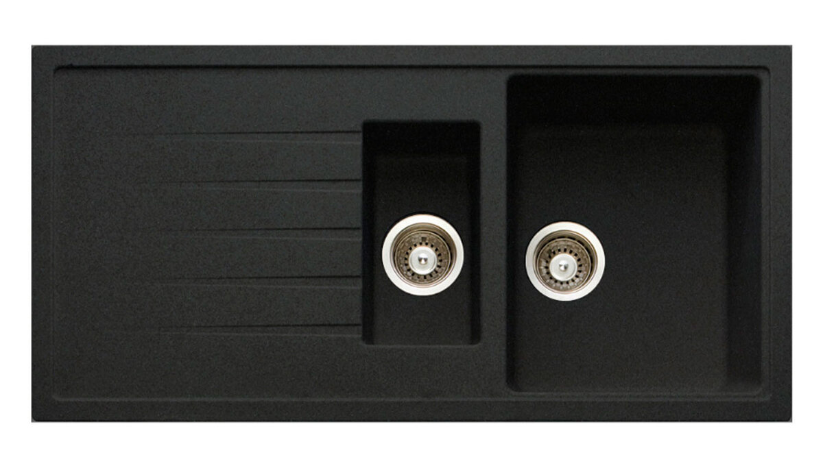 Изображение товара Кухонная мойка TopZero Cindy Cosmos 100х50 см черная искусственный гранит
