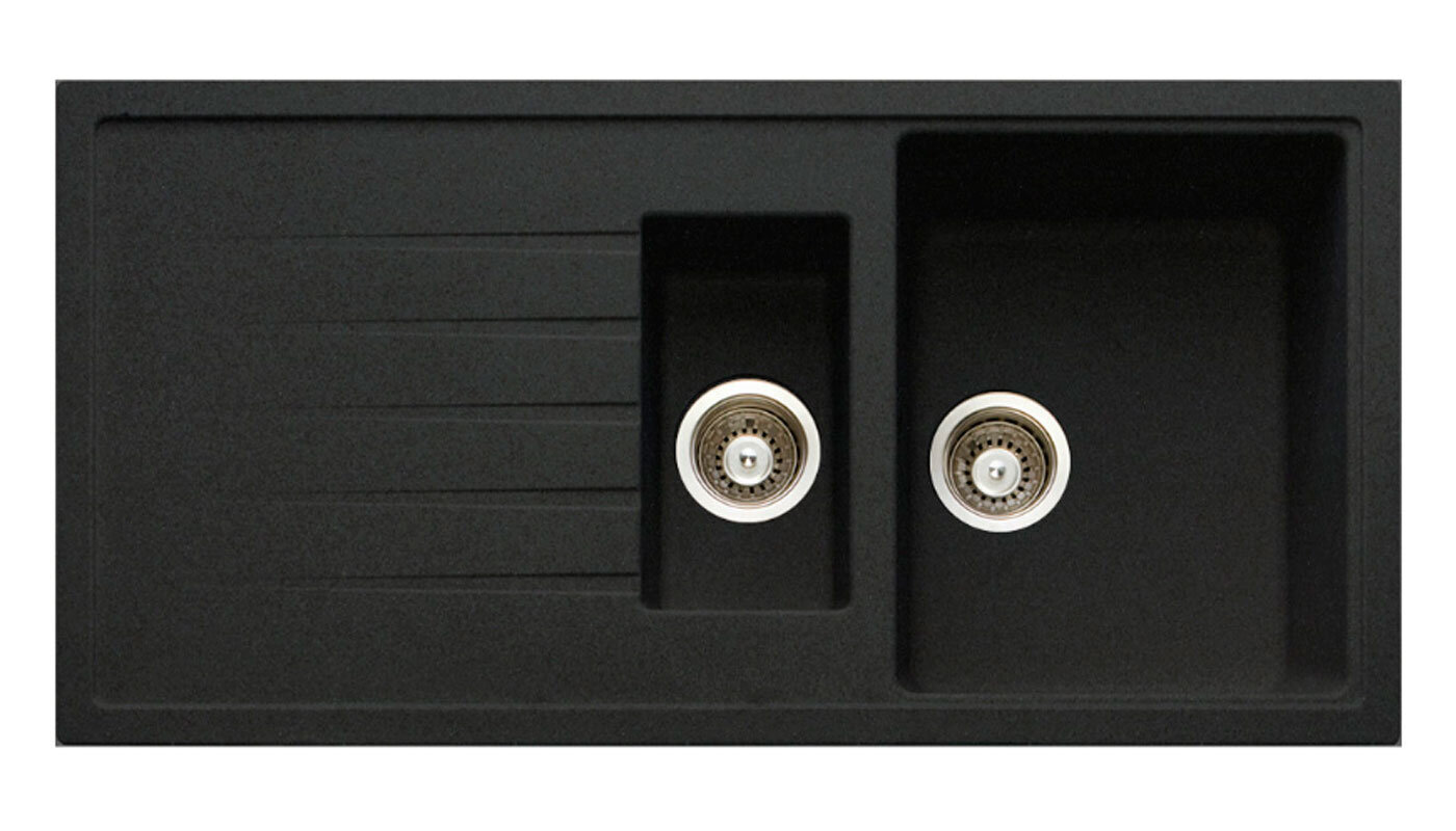 Изображение товара Кухонная мойка TopZero Cindy Cosmos 100х50 см черная искусственный гранит