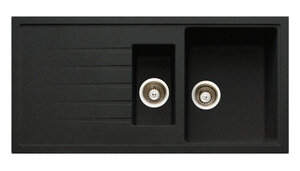 Изображение товара Кухонная мойка TopZero Cindy Cindy 1000.500.15-10 Cosmos 100х50 см, черная