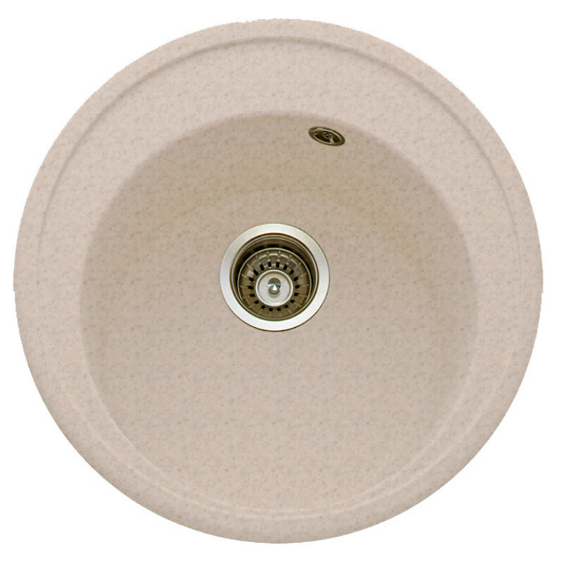 Изображение товара Кухонная мойка TopZero Eva Ground D51 см бежевая искусственный гранит Турция