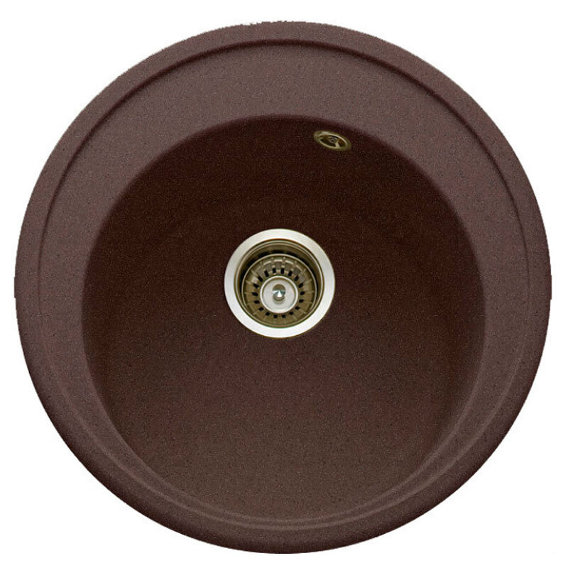 Изображение товара Кухонная мойка TopZero Eva Chocolate D51 см из искусственного гранита