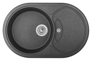 Изображение товара Кухонная мойка TopZero Alla Galaxy 78х50 см искусственный гранит графит