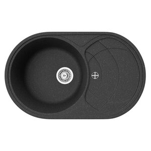 Изображение товара Кухонная мойка TopZero Alla 780.500-40 Galaxy 78 х 50 см, графит